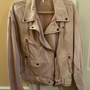 FREE PEOPLE light pink jacket